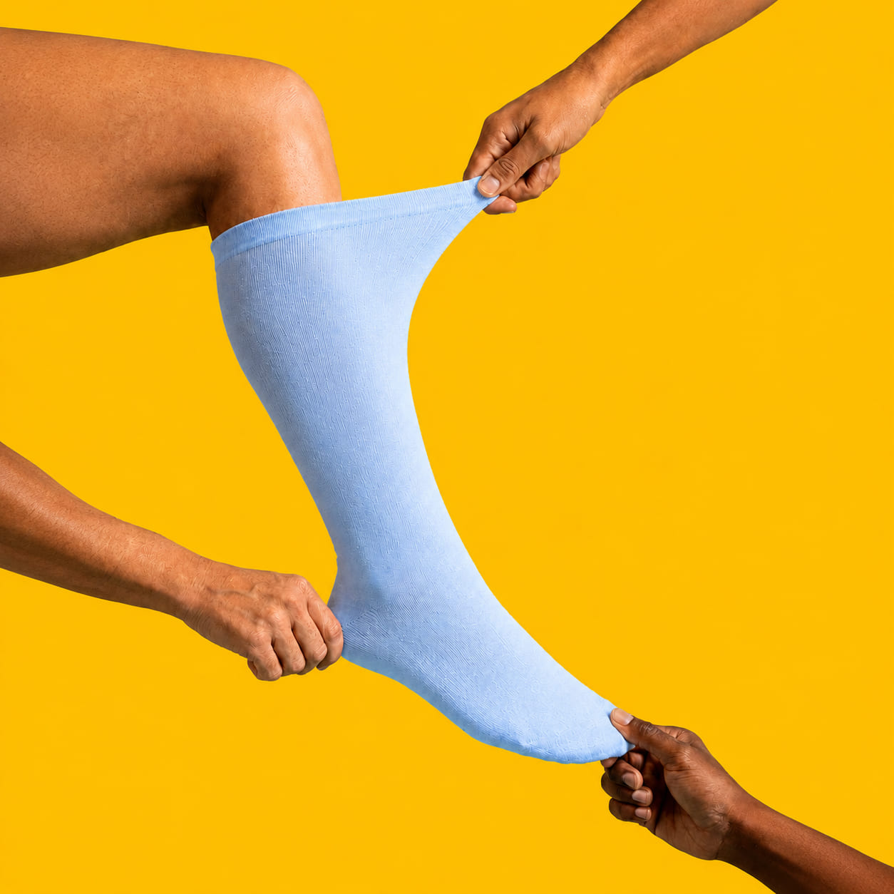 Knee-High Baby Blue